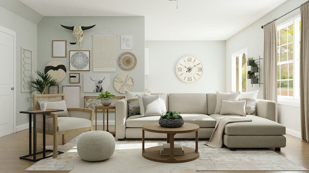 Inspiración de interior cálido con mobiliario contemporáneo